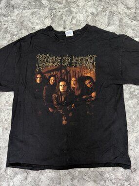 Vintage 2006 Cradle Of Filth Rare Black Metal Concert Band T Shirt 2XL